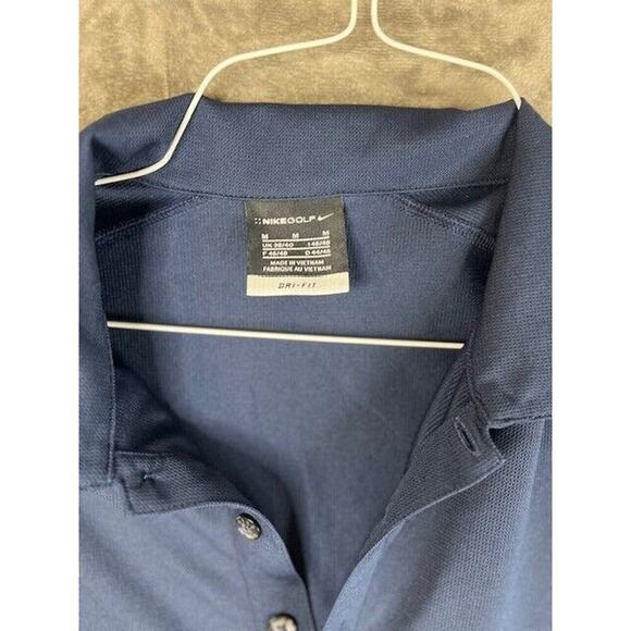 Nike Shirt Mens Large Short Sleeve Golf Lightweight Outdoors Blue Dri-Fit Tour - Picture 3 of 4